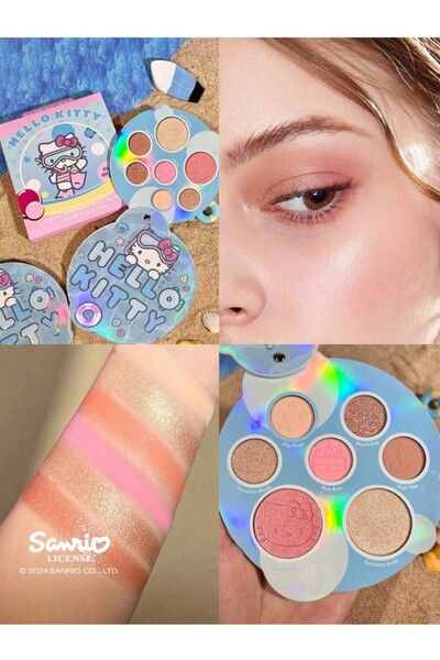 SHEGLAM Hello Kitty X Fun In The Sun 8'li Göz Farı Paleti -Yüksek Pigmentli Y...