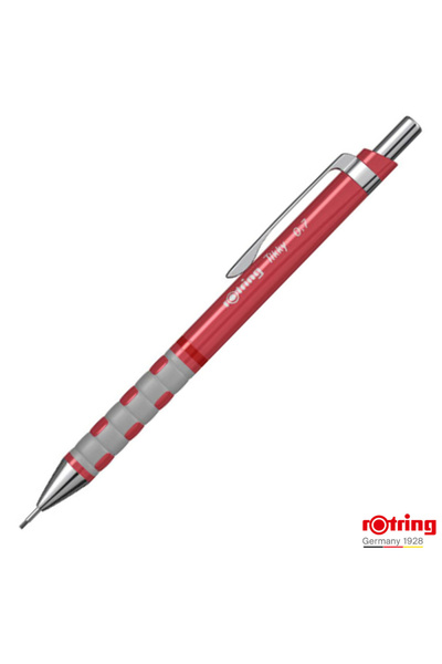 Rotring Tikky 3 Red Mechanical Pencil 0.7mm with Click Mechanism and Ergonomi...