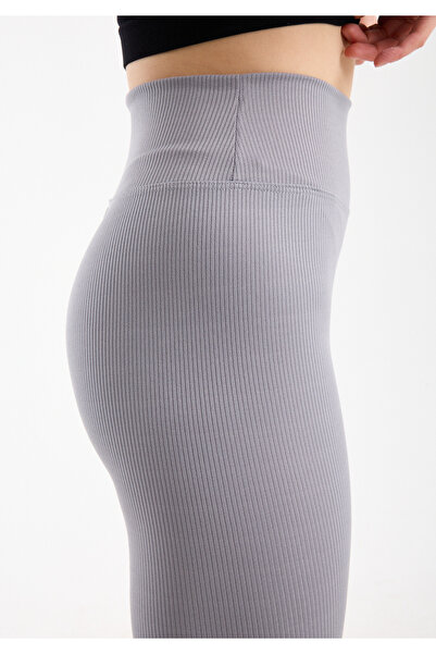 Clothes Fast سروال نسائي صيفي عالي الخصر قماش مجدّل Ribana Leggings يبرز انحن...