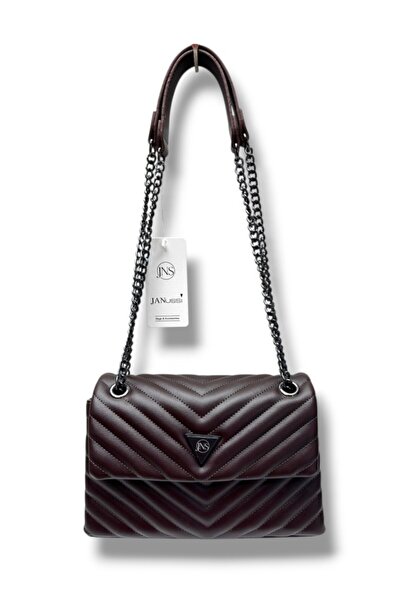 JANussi 2004-26 piele Curea de umăr cusută în relief pentru femei geantă