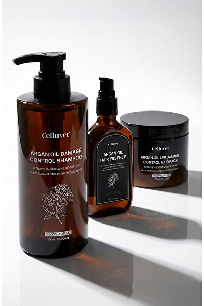 Celluver Saç Bakım ve Onarım Seti - Şampuan & Maske & Yağ
