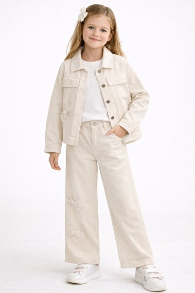 gigigiyim Bow Patterned Girl's Set