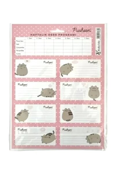 Pusheen Ders Programlı Okul Etiketi 3 Sayfa 24 Etiket 220130-10