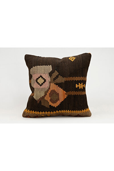 Kilim Whole Sale غطاء وسادة عتيق مصنوع يدويًا من الكليم والصوف مقاس 40x40 سم