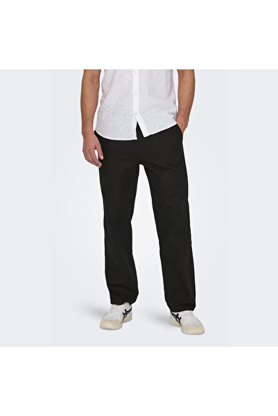 Only & Sons Ανδρικό λινό παντελόνι Loose Cut - 22028267