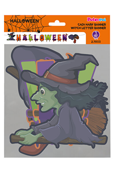 Baloniva Halloween baner sa vešticom 2,70m