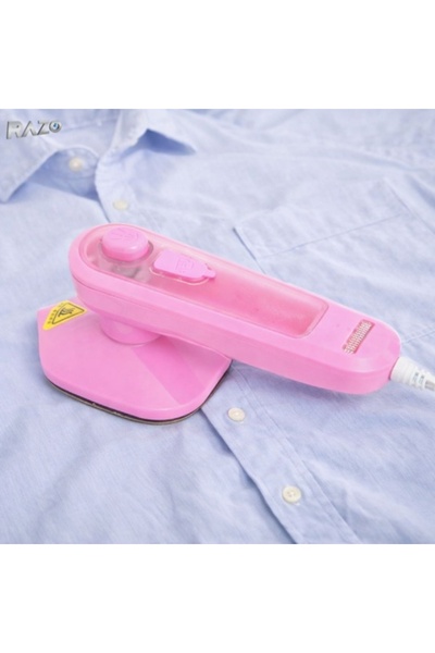 Razo Mini vertical steam iron, Portable, 50 ml tank, Fast heating, Pink