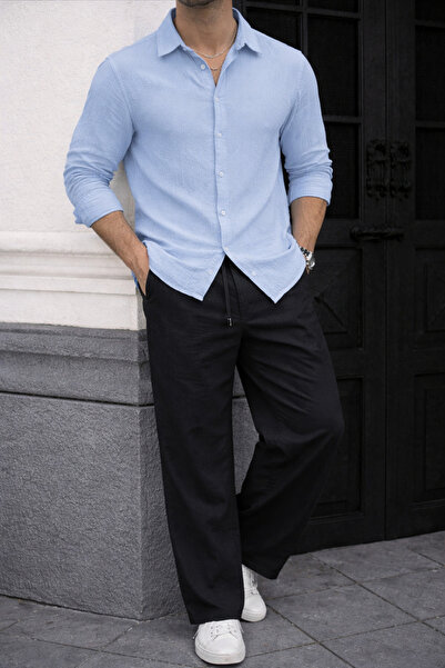 MODARİCH Unisex Women'S/Men's Wrinkled Fabric Special Design Top and Bottom J...