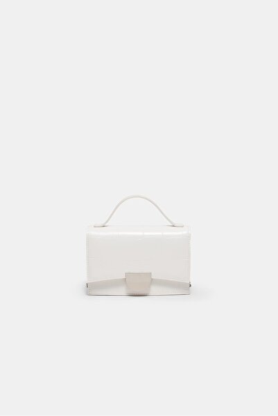 Stradivarius حقيبة عابرة للجسم صغيرة صلبة بنمط جوز الهند