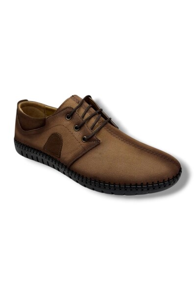 BİRKAN 48-26 Genuine Nubuck Leather Anatomical Men's Shoes