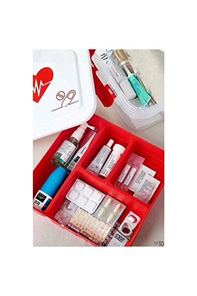 Piev 4 Compartment Medicine Cabinet Box with Lid 4.5 Lt