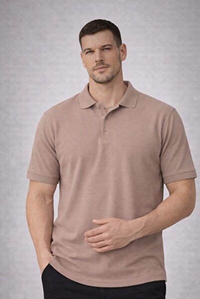 Valiberta Ανδρικό T-shirt Orlando oversized Polo Neck Πικέ Fabric Basic με κο...