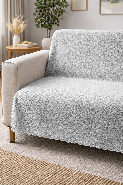 Nihai Ev Κάλυμμα καναπέ-κρεβάτι και πολυθρόνας Lily με ανάγλυφο μαλακό αντιολ...