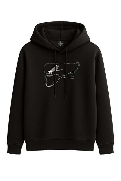 Espina Premium Regular Yusufcuk Printed Hooded Sweatshirt