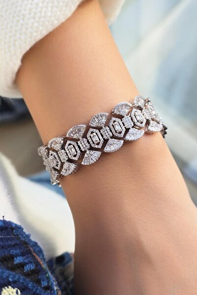 MorMajor Silver PREMİUM ÜÇGEN TASARIM GÜMÜŞ BİLEZİK