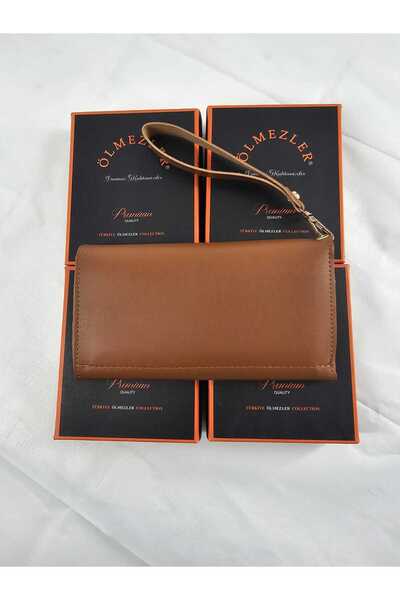 Ölmezler Women's WalletI Stylish Design Zippered Card Holder Piece Large Size...