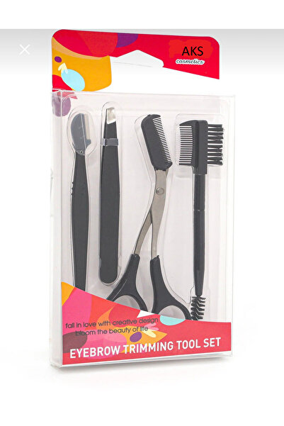 aks kozmetik 4'lü Kaş Bakım Seti - Eyebrow Trımmıng Tool Set