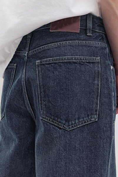 Pull & Bear Yıldız detaylı baggy relaxed jean