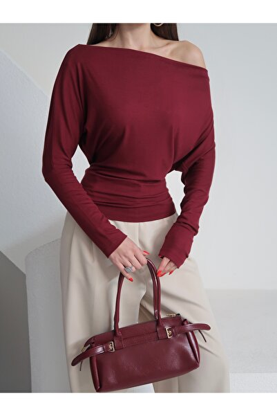 Paw Garage Ženska bluza sa dugim rukavima i lađastim izrezom