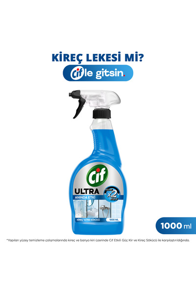 Cif Ultra Sprey Kireç ve Pas Sökücü 1000 ml x1