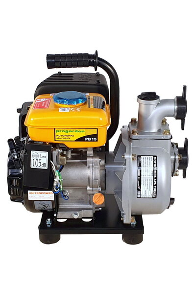 Progarden Pompă de apă PB15 1,5"/40 mm, benzină, apă curată, pornire prin tra...