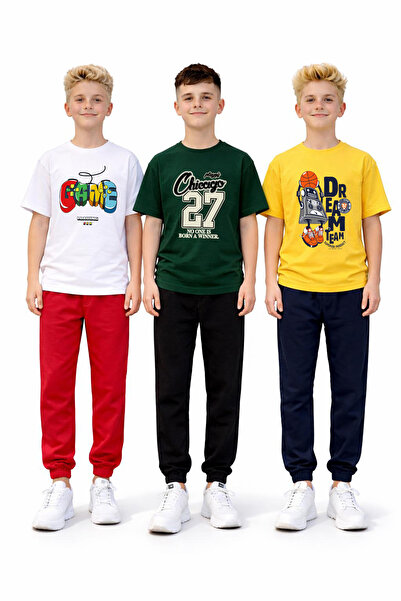 twins tailors Σετ για αγόρια 3-τεμαχίων πακέτο με τύπωμα Βαμβάκι τεμαχίων Κίτ...