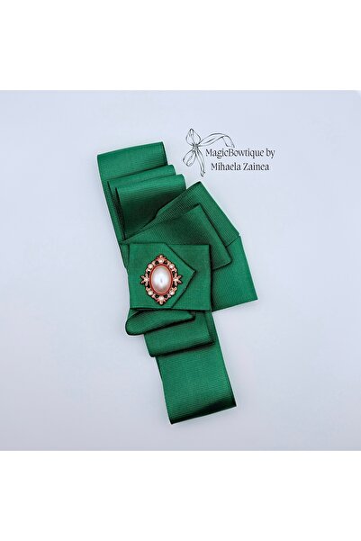 MagicBowtique by Mihaela Zainea Elegant Brooch Unicat Glow Green
