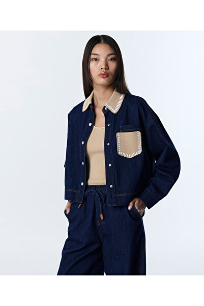 Twist TRİKO CEPLİ JEAN GÖMLEK