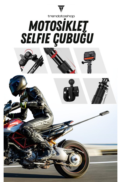 C9 Selfie Çubuğu Kamera Braketi Tam Set