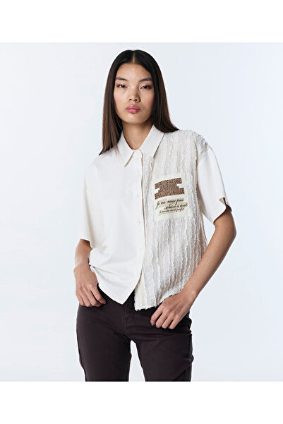 Twist KUMAŞ MIX OVERSIZE GÖMLEK
