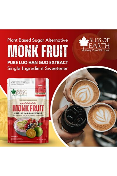 Bliss of Earth Pure Monk Fruit 1.5oz – Zero Calorie Sugar Free, Keto & Diabetic Friendly