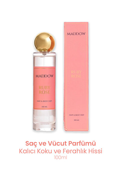 Maddow Cosmetics Kalıcı Koku ve Ferahlık Hissi Veren Saç ve Vücut Body Mist -...