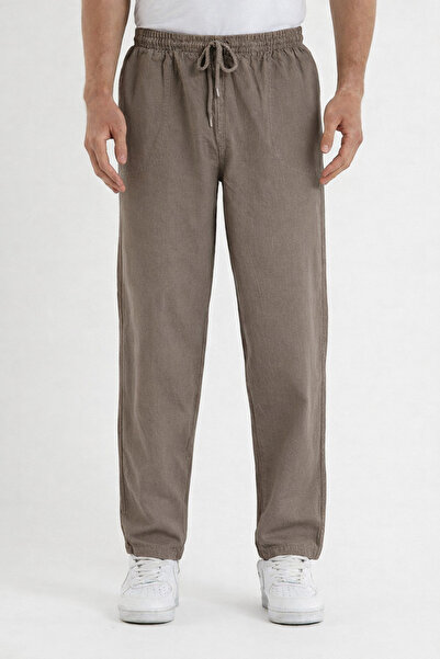 COMBİNE MİCHAİL Muške pantalone Lan u boji nerca