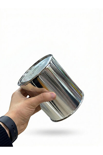 Siyah Lale Metal Kumbara 32 Adet Tek Kullanımlık Kapaksız 12x14 cm Orta Boy