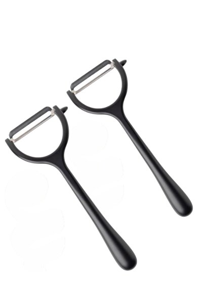 WDA مقشرة خضراوات وفواكه على شكل حرف Y، سوداء اللون، بشفرة من الفولاذ المقاوم...