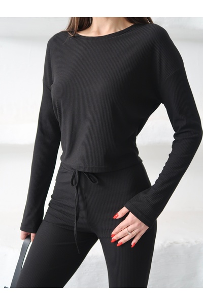 Paw Garage Γυναικείο Laris κοτλέ Ύφασμα Με κορδόνι στη μέση καμπάνα Σετ