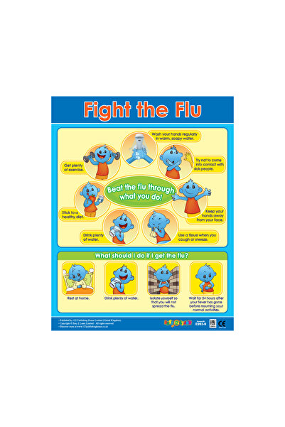 123Publishing House Fight the Flu - Wall Chart in English