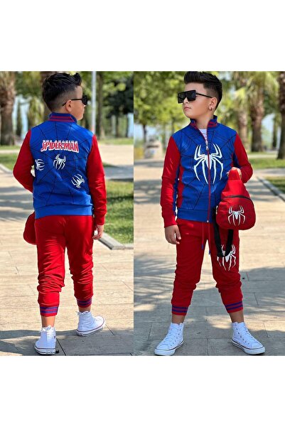 YARENKİDS Dečački Sa printom karaktera 4-dijelni plavo-crveni Torba komadni t...