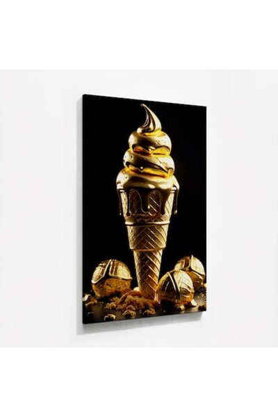 OEM Pictură pe pânză, Înghețată aurie, 50x80cm