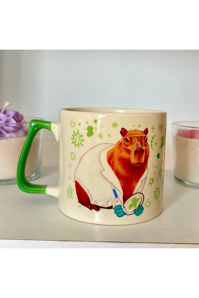 westartic Capybara Kapibara - Meslek: Biyolog - Biologist Kupa Bardak Fincan