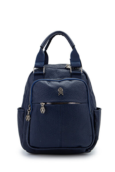 minebag Multi-Eye Prirodna koža Bucky Back Torba Mornarsko plava