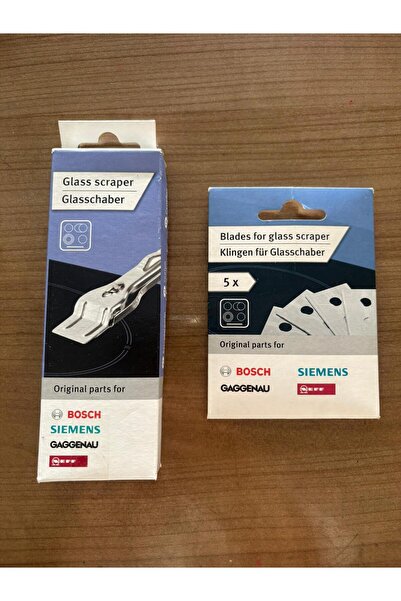 Bosch Cam Ocak Kazıyıcı Bıçak + Yedek Bıçak 5'li