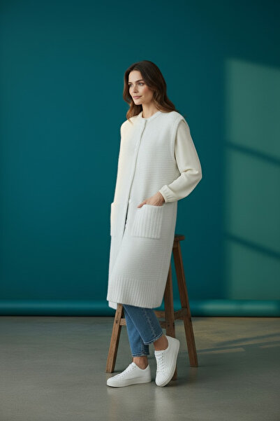 Butik Kadın tesettür triko yumoş yelek