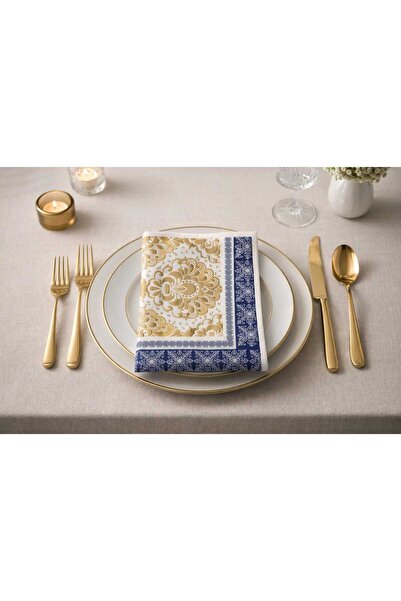 SUNA K Royal Lacivent Motif Decorative Paper Napkins 2-Pack