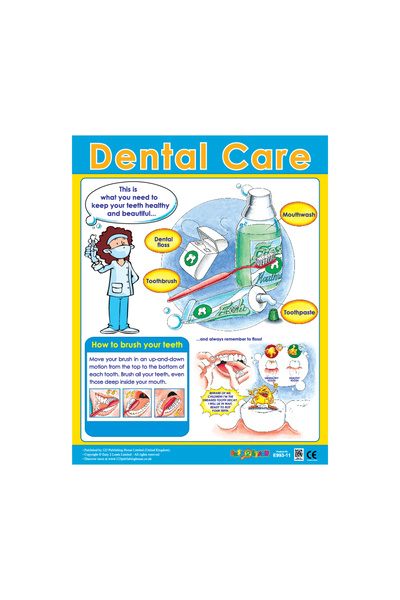 123Publishing House Dental Care - Wall Chart in English