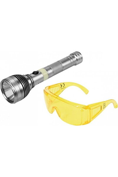 yato UV Rechargeable Flashlight Set 3W + Glasses