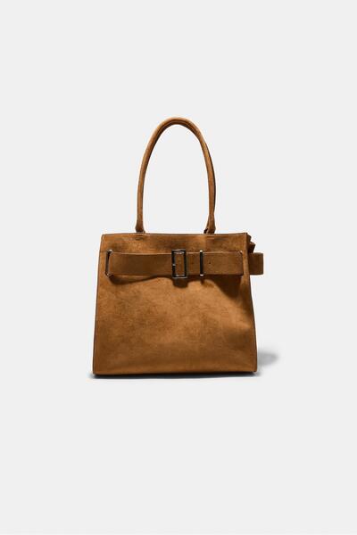 Stradivarius Toka detaylı city shopper çanta