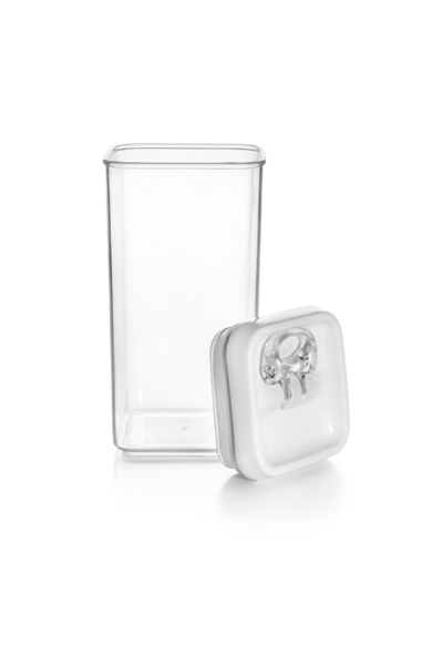 iBiLi food storage container, plastic (BPA free), 9 x9x20 cm, 1.2 l, transparent