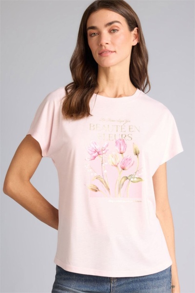 DeFacto T-shirt sa cvetnim uzorkom regularnog kroja H1397AX26SM