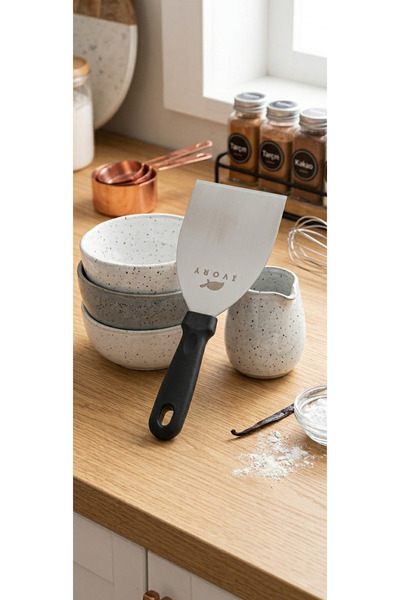 IVORY pasta spatulası 8 CM
